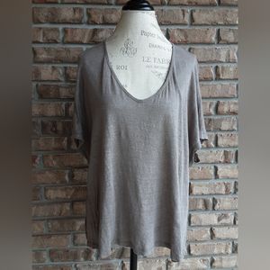 Vince V-neck Cap Dolman Sleeve Oversized Lagenlook Minimalist 100% Linen…